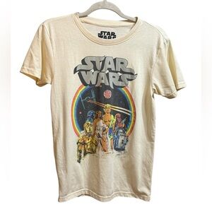 Star Wars Graphic Tee Classic Retro Style Movie Merch Fandom Cosplay Casual Sz S